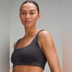 lululemon athletica Softstreme Scoop Neck Bra Charcoal Washed